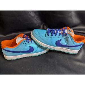 Nike Dunk Low SE Baltic Blue Total Orange HQ1538-416 Men's 11.5 NIB Aqua Navy